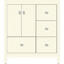 Strasser Woodenwork 50.227 - 30 X 21 X 34.5 Alki Essence Vanity Slab Sat Biscuit Rh