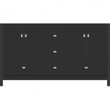 Strasser Woodenwork 50.271 - 60 X 21 X 34.5 Alki Essence Vanity Slab Sat Black Db