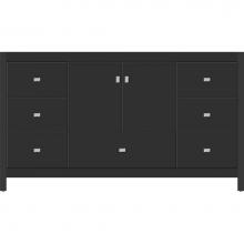 Strasser Woodenwork 50.269 - 60 X 21 X 34.5 Alki Essence Vanity Slab Sat Black Sb