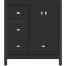 Strasser Woodenwork 50.284 - 30 X 18.5 X 34.5 Alki Essence Vanity Slab Sat Black Lh