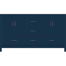 Strasser Woodenwork 58-058 - 60 X 18.5 X 34.5 Alki Essence Vanity Slab Lapis Night Db