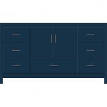 Strasser Woodenwork 58-060 - 60 X 18.5 X 34.5 Alki Essence Vanity Slab Lapis Night Sb
