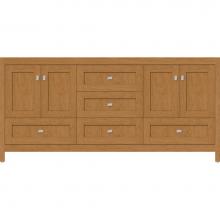 Strasser Woodenwork 50.518 - 72 X 18.5 X 34.5 Alki Essence Vanity Shaker Nat Cherry Db