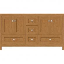 Strasser Woodenwork 50.001 - 60 X 21 X 34.5 Alki Essence Vanity Shaker Nat Cherry Db