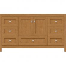 Strasser Woodenwork 50.117 - 60 X 21 X 34.5 Alki Essence Vanity Shaker Nat Cherry Sb