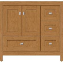 Strasser Woodenwork 50.053 - 36 X 18.5 X 34.5 Alki Essence Vanity Shaker Nat Cherry Rh