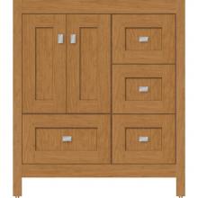 Strasser Woodenwork 50.087 - 30 X 18.5 X 34.5 Alki Essence Vanity Shaker Nat Cherry Rh
