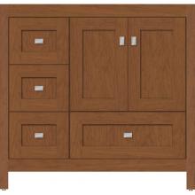 Strasser Woodenwork 50.110 - 36 X 18.5 X 34.5 Alki Essence Vanity Shaker Cinn Cherry Lh