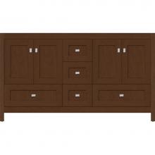 Strasser Woodenwork 51.642 - 60 X 21 X 34.5 Alki Essence Vanity Shaker Pecan Cherry Db
