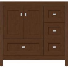 Strasser Woodenwork 51.651 - 36 X 18.5 X 34.5 Alki Essence Vanity Shaker Pecan Cherry Rh