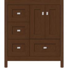 Strasser Woodenwork 51.657 - 30 X 18.5 X 34.5 Alki Essence Vanity Shaker Pecan Cherry Lh
