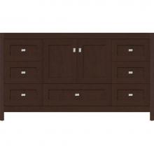 Strasser Woodenwork 50.006 - 60 X 21 X 34.5 Alki Essence Vanity Shaker Choc Cherry Sb