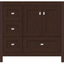 Strasser Woodenwork 50.017 - 36 X 21 X 34.5 Alki Essence Vanity Shaker Choc Cherry Lh
