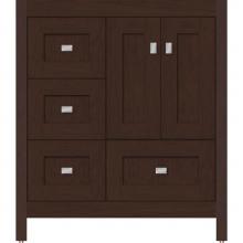 Strasser Woodenwork 50.022 - 30 X 18.5 X 34.5 Alki Essence Vanity Shaker Choc Cherry Lh
