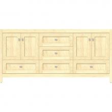 Strasser Woodenwork 50.520 - 72 X 18.5 X 34.5 Alki Essence Vanity Shaker Nat Maple Db