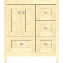 Strasser Woodenwork 50.091 - 30 X 18.5 X 34.5 Alki Essence Vanity Shaker Nat Maple Rh