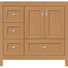 Strasser Woodenwork 50.618 - 36 X 21 X 34.5 Alki Essence Vanity Shaker Nat Oak Lh