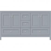 Strasser Woodenwork 50.601 - 60 X 21 X 34.5 Alki Essence Vanity Shaker Silver Oak Db