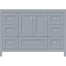 Strasser Woodenwork 50.609 - 48 X 21 X 34.5 Alki Essence Vanity Shaker Silver Oak Sb