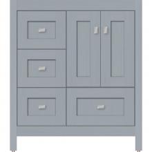 Strasser Woodenwork 50.685 - 30 X 18.5 X 34.5 Alki Essence Vanity Shaker Silver Oak Lh