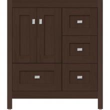 Strasser Woodenwork 51.777 - 30 X 18.5 X 34.5 Alki Essence Vanity Shaker Choc Oak Rh