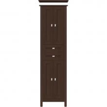 Strasser Woodenwork 51.805 - 19.5 X 18.5 X 70 Alki Essence Linen Shaker Choc Oak