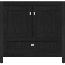Strasser Woodenwork 51.889 - 36 X 18.5 X 34.5 Alki Essence Vanity Shaker Midnight Oak Std