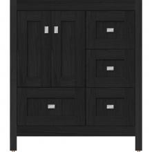 Strasser Woodenwork 51.855 - 30 X 18.5 X 34.5 Alki Essence Vanity Shaker Midnight Oak Rh