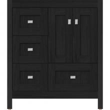 Strasser Woodenwork 51.857 - 30 X 18.5 X 34.5 Alki Essence Vanity Shaker Midnight Oak Lh