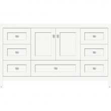 Strasser Woodenwork 50.512 - 60 X 21 X 34.5 Alki Essence Vanity Shaker Sat White Sb
