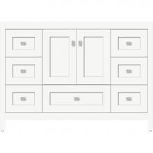 Strasser Woodenwork 50.045 - 48 X 21 X 34.5 Alki Essence Vanity Shaker Sat White Sb