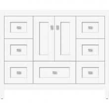 Strasser Woodenwork 50.048 - 42 X 18.5 X 34.5 Alki Essence Vanity Shaker Sat White Sb