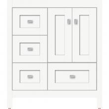 Strasser Woodenwork 50.062 - 30 X 18.5 X 34.5 Alki Essence Vanity Shaker Sat White Lh
