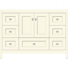 Strasser Woodenwork 50.067 - 48 X 21 X 34.5 Alki Essence Vanity Shaker Sat Biscuit Sb