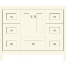 Strasser Woodenwork 50.069 - 42 X 21 X 34.5 Alki Essence Vanity Shaker Sat Biscuit Sb