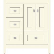 Strasser Woodenwork 50.082 - 30 X 21 X 34.5 Alki Essence Vanity Shaker Sat Biscuit Lh