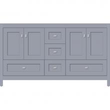Strasser Woodenwork 51.920 - 60 X 21 X 34.5 Alki Essence Vanity Shaker Sat Silver Db