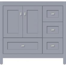 Strasser Woodenwork 51.929 - 36 X 18.5 X 34.5 Alki Essence Vanity Shaker Sat Silver Rh