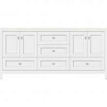 Strasser Woodenwork 52.047 - 72 X 18.5 X 34.5 Alki Essence Vanity Shaker Powder Grey Db