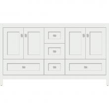 Strasser Woodenwork 51.999 - 60 X 18.5 X 34.5 Alki Essence Vanity Shaker Powder Grey Db