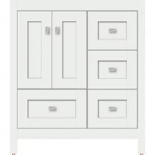 Strasser Woodenwork 52.011 - 30 X 18.5 X 34.5 Alki Essence Vanity Shaker Powder Grey Rh