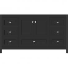 Strasser Woodenwork 50.125 - 60 X 21 X 34.5 Alki Essence Vanity Shaker Sat Black Sb