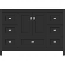 Strasser Woodenwork 50.129 - 48 X 21 X 34.5 Alki Essence Vanity Shaker Sat Black Sb