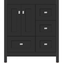 Strasser Woodenwork 50.137 - 30 X 21 X 34.5 Alki Essence Vanity Shaker Sat Black Rh