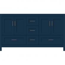 Strasser Woodenwork 58-006 - 60 X 18.5 X 34.5 Alki Essence Vanity Shaker Lapis Night Db