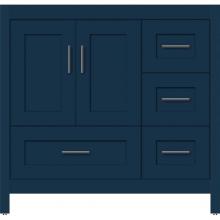 Strasser Woodenwork 58-014 - 36 X 18.5 X 34.5 Alki Essence Vanity Shaker Lapis Night Rh