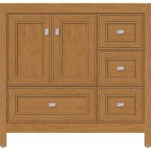Strasser Woodenwork 50.883 - 36 X 18.5 X 34.5 Alki Essence Vanity Deco Miter Nat Cherry Rh