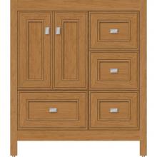Strasser Woodenwork 50.917 - 30 X 18.5 X 34.5 Alki Essence Vanity Deco Miter Nat Cherry Rh