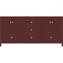 Strasser Woodenwork 51.623 - 72 X 21 X 34.5 Alki Essence Vanity Deco Miter Dk Cherry Db