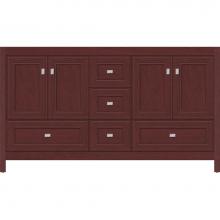 Strasser Woodenwork 50.562 - 60 X 18.5 X 34.5 Alki Essence Vanity Deco Miter Dk Cherry Db